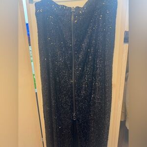 NONchalant Black Sequined Strapless Dress